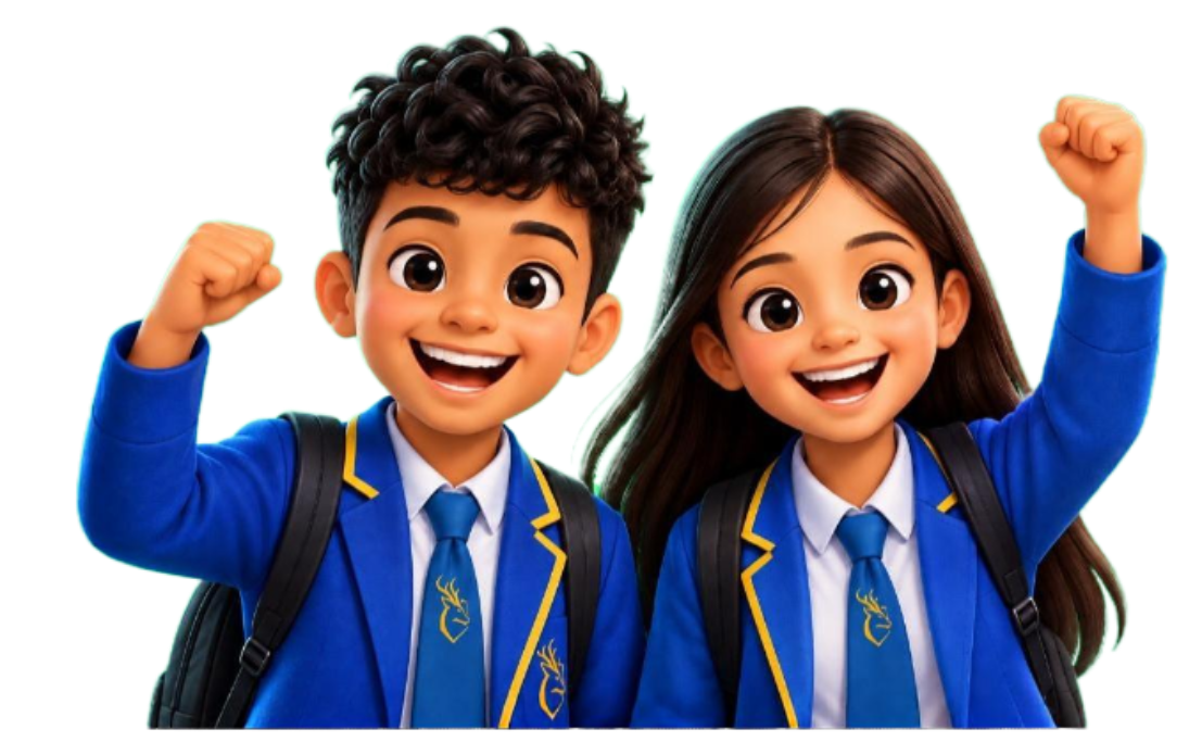 Happy students